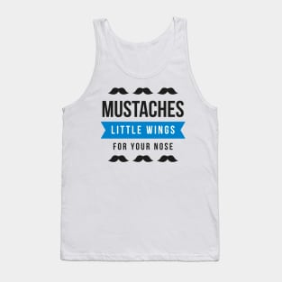Mustaches little wings for your nose Tank Top